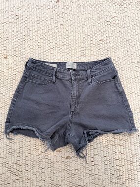 Universal Thread Charcoal Gray Distressed Denim Shorts